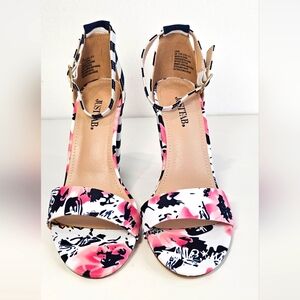 JustFab Lena Heeled Sandal Women's Size 7